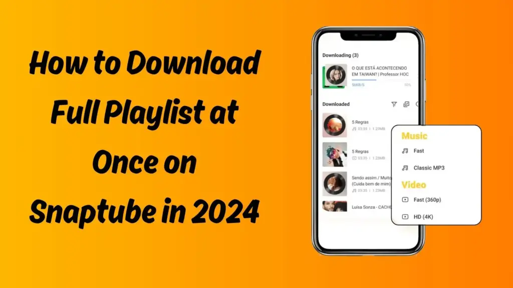 How to Download Full Playlist at Once on Snaptube in 2024