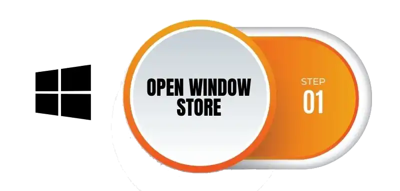 The first thing you need to do is to connect your Windows PC to the internet and after that open the Windows store.