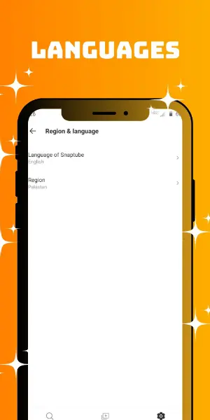Languages of Snaptube